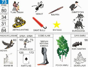 Erek Erek 73 Dalam Buku Mimpi 2D Bergambar Lengkap